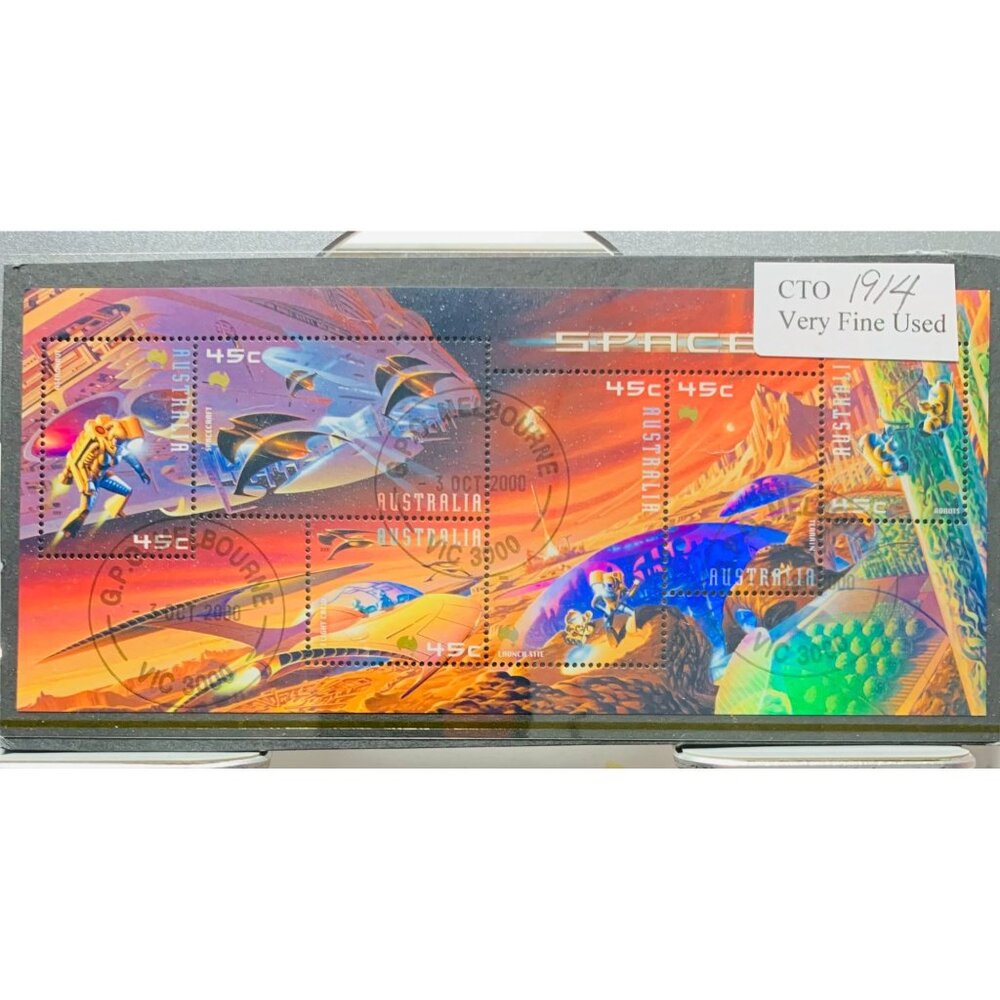 Australia Space Exploration 45c Stamps Block Of 4 CTO 2000 Very Fine Used